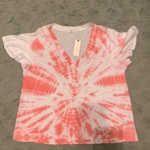 Ophelia Tie Dye Flutter Sleeve Tee